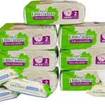 Happy Little Camper Natural Disposable Baby Diapers, Gentle on Skin, Ultra-Absorbent, Hypoallergenic, Chlorine Free, Safe for Sensitive Skin, Fragrance Free, Junior, Diapers Size 6, 102 Count